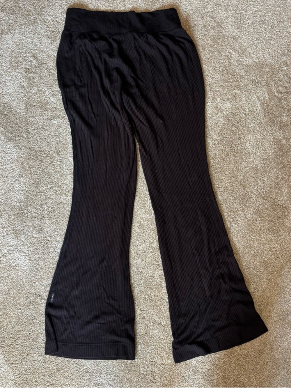 Athleta black Ribbed Lounge Pants